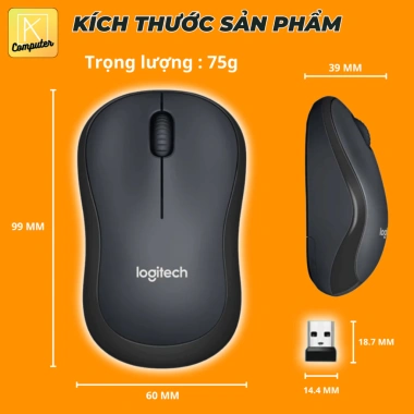 Chuột Không Dây Silent M220 - Thiết kế yên tĩnh cho văn phòng, BH 12 tháng, Giá 105.000₫ 3 Chuột Không Dây Silent M220 - Thiết kế yên tĩnh cho văn phòng, BH 12 tháng, Giá 105.000₫ 3