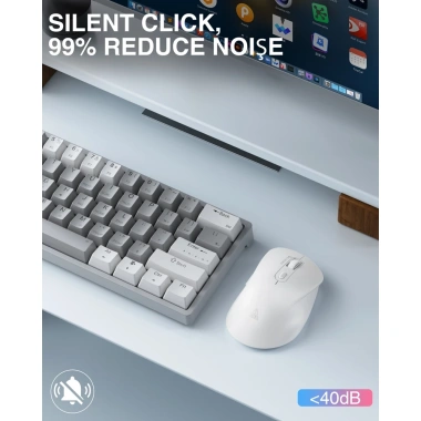 Chuột không dây SOLAKAKA SM66 Bluetooth 2.4G 400mAh DPI 800-1.200-1.600-2.400-4.200 cho game văn phòng 200.731 VND 6