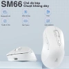 Chuột Không Dây SOLAKAKA SM66 Bluetooth 2.4G – Nút Êm Ái, 5 DPI, Pin 500mAh, 156k 3