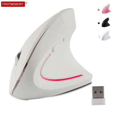 Chuột không dây tay phải dọc công thái học 2.4G 1.600 DPI USB quang, hỗ trợ cổ tay, phù hợp PC Notebook Mac, 55.000₫
