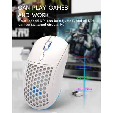 Chuột không dây Type‑C 2.4G Click Silent giảm ồn, USB, phù hợp PC/Laptop - 249k