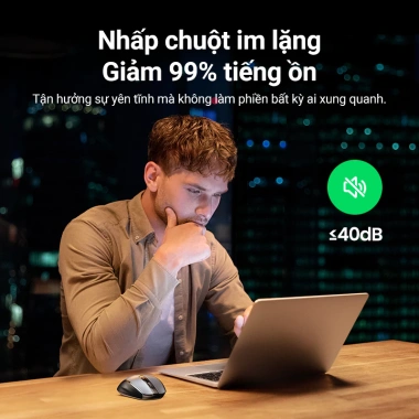 Chuột không dây Ugreen 6 nút im lặng 4.000dpi - Giá 265k, phù hợp PC & Laptop 5