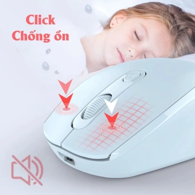 Chuột không dây USB 2.4G Pin AA - Chơi game, làm việc, giảm mỏi tay, giá 99.000đ