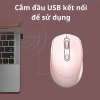 Chuột không dây USB 2.4G Pin AA - Chơi game, làm việc, giảm mỏi tay, giá 99.000đ 9