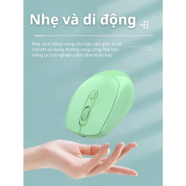 Chuột không dây USB, sạc Type‑C, hỗ trợ Laptop PC iPad Android/Windows – 72.000₫ 2