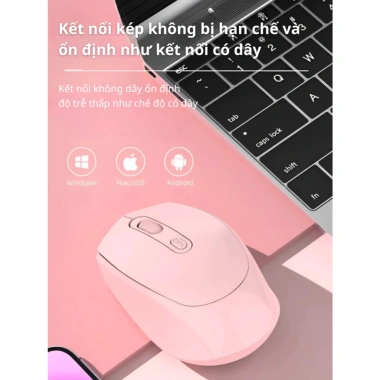 Chuột không dây USB, sạc Type‑C, hỗ trợ Laptop PC iPad Android/Windows – 72.000₫ 7