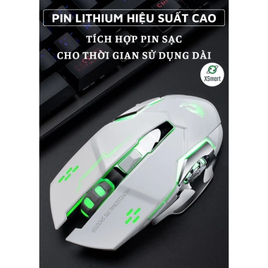 Chuột không dây X8 LED RGB, pin sạc, AUTO 4 mức DPI - Chơi game, Văn phòng, giá 179.000₫