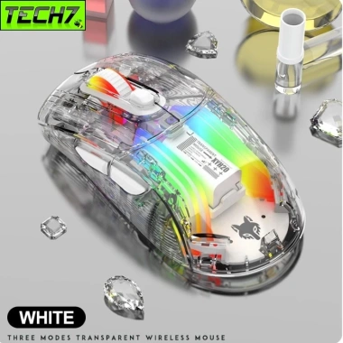 Chuột Led Không Dây Bluetooth Pin Sạc XYH20 Trong Suốt – Chống ồn, Đa kết nối, Giá 450k