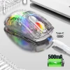 Chuột Led Không Dây Bluetooth Pin Sạc XYH20 Trong Suốt – Chống ồn, Đa kết nối, Giá 450k 5