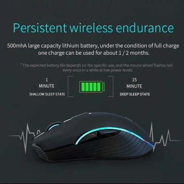 Chuột Led Không Dây GX9 Bluetooth 2.4G USB Pin sạc, Chống ồn, Giá 245.000 VND