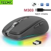 Chuột Led Không Dây M303 Bluetooth 5.0 USB 2.4G Pin sạc TypeC chống ồn, gọn nhẹ
