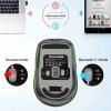 Chuột Led Không Dây M303 Bluetooth 5.0 USB 2.4G Pin sạc TypeC chống ồn, gọn nhẹ 5