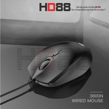 Chuột máy tính có dây HD88 A19 - Quang 3.600N, độ chính xác cao, giá chỉ 85.000₫