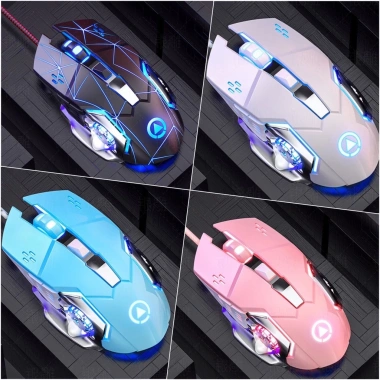 Chuột máy tính có dây PKSMART G5 G15 LED 7 màu, DPI 3.200, siêu mượt cho game và văn phòng - giá 89.000 5 Chuột máy tính có dây PKSMART G5 G15 LED 7 màu, DPI 3.200, siêu mượt cho game và văn phòng - giá 89.000 5