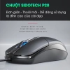 Chuột máy tính có dây SIDOTECH P20 Gaming Silent DPI 1.200, giá rẻ 93k, tắt âm, chống ồn cho laptop 2
