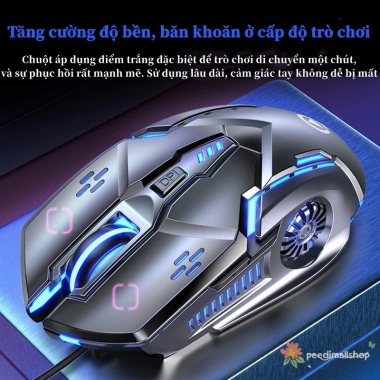 Chuột máy tính G5 LED 7 màu DPI 3.200 - Giá 62k, Siêu nhạy cho game và văn phòng