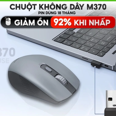 Chuột Quang Không Dây ROBOT M370 Tĩnh Âm, Cảm Biến Quang 20m - Giá Ưu Đãi 159.000 VND