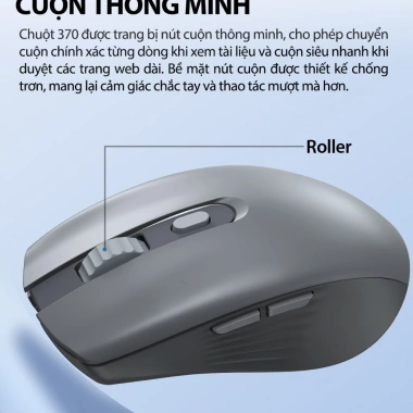 Chuột Quang Không Dây ROBOT M370 Tĩnh Âm, Cảm Biến Quang 20m - Giá Ưu Đãi 159.000 VND 3 Chuột Quang Không Dây ROBOT M370 Tĩnh Âm, Cảm Biến Quang 20m - Giá Ưu Đãi 159.000 VND 3