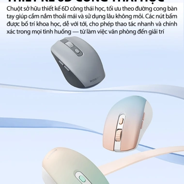 Chuột Quang Không Dây ROBOT M370 Tĩnh Âm, Cảm Biến Quang 20m - Giá Ưu Đãi 159.000 VND 6 Chuột Quang Không Dây ROBOT M370 Tĩnh Âm, Cảm Biến Quang 20m - Giá Ưu Đãi 159.000 VND 6