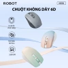 Chuột Quang Không Dây Tĩnh Âm ROBOT M370 3.200 DPI, Khoảng Cách 20m, Màu Hồng-Xám, Giá 159.000 2