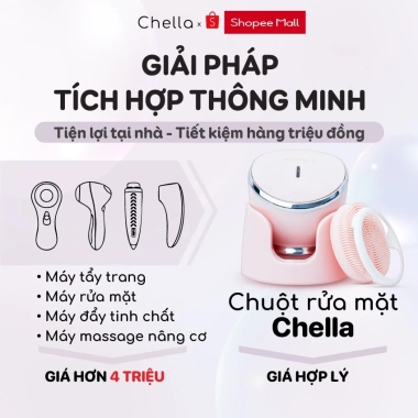 Chuột Rửa Mặt 4 trong 1 Chella – Tẩy Trang, Nâng Cơ, Đẩy Tinh Chất Trẻ Hóa, Bảo Hành 12 Tháng 4 Chuột Rửa Mặt 4 trong 1 Chella – Tẩy Trang, Nâng Cơ, Đẩy Tinh Chất Trẻ Hóa, Bảo Hành 12 Tháng 4