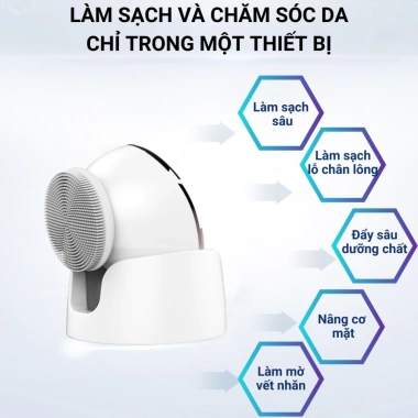Chuột Rửa Mặt KKS-155 4 trong 1: Sạch sâu, tẩy trang, massage nâng cơ - Giá ưu đãi 659.000₫