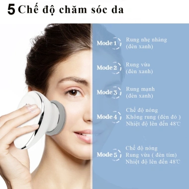 Chuột Rửa Mặt NEVAKI 4 trong 1 Tẩy Trang, Đẩy Tinh Chất, Nâng Cơ, Bảo Hành 365 Ngày
