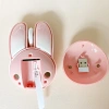 Chuột tai thỏ hồng Bluetooth không dây 2.4G Playrab, không tiếng ồn, màu hồng 3