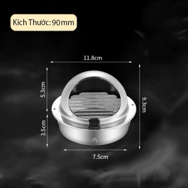 Chụp che ống hút mùi bếp & che mưa 76-150mm Inox SUS304 – Thiết kế bền, chống gỉ, Giá ưu đãi 45.700 VND