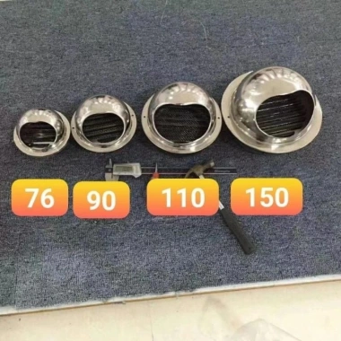Chụp thông hơi inox 304 – Che mưa, ngăn côn trùng, hút mùi bếp, giá chỉ 42.000₫