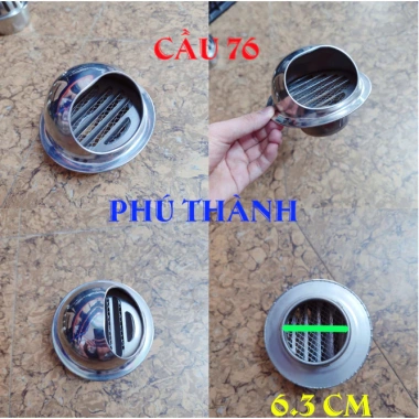 Chụp Thông Hơi Inox 304 Ventcap D48-D200 – Chống Nước, Ngăn Côn Trùng, Bền 4 Chụp Thông Hơi Inox 304 Ventcap D48-D200 – Chống Nước, Ngăn Côn Trùng, Bền 4