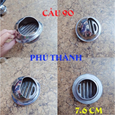 Chụp Thông Hơi Inox 304 Ventcap D48-D200 – Chống Nước, Ngăn Côn Trùng, Bền