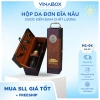Chuyên sỉ Hộp da đựng rượu 1 chai Đĩa nâu sang trọng - Giá giảm 159k (Mã H1-04)