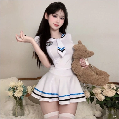 CICI BONITA CP153 Đồng phục cosplay Nữ Hải Quân - Đồ ngủ nhập vai nữ sinh, thiết kế xinh đẹp, giá 138.000 VND 3 CICI BONITA CP153 Đồng phục cosplay Nữ Hải Quân - Đồ ngủ nhập vai nữ sinh, thiết kế xinh đẹp, giá 138.000 VND 3
