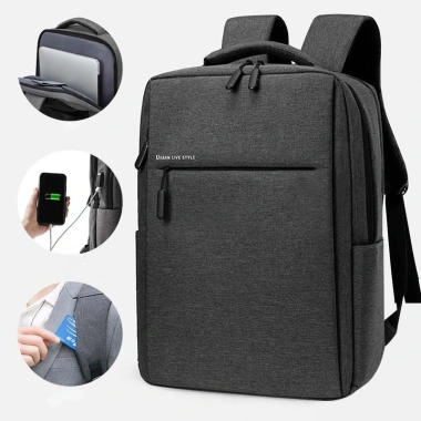 Cingrow Ba Lô Đựng Laptop Chống Nước, Cổng Sạc USB, Sức Chứa Lớn cho Nam Nữ
