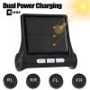 CISWGE 4 Cảm biến TPMS giám sát áp suất lốp LCD năng lượng mặt trời - Kiểm tra an ninh ô tô mới 3