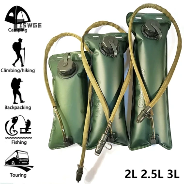 Ciswge Bể chứa nước 2L‑3L BPA Free gập gọn, cắm trại, chạy bộ, vest ba lô hydrat hoá – MỚI