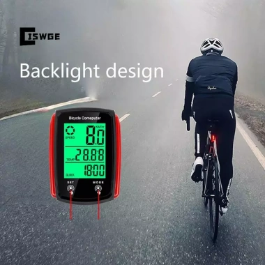 CISWGE Đồng hồ tốc độ xe đạp LCD chống nước có dây màu đỏ - Giá ưu đãi 151,690₫ 3 CISWGE Đồng hồ tốc độ xe đạp LCD chống nước có dây màu đỏ - Giá ưu đãi 151,690₫ 3