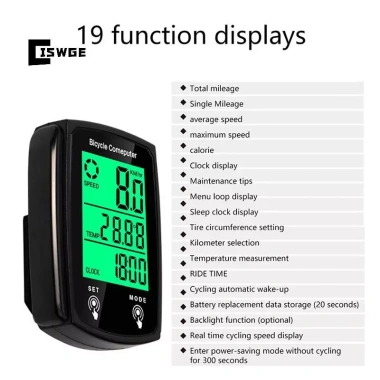 CISWGE Đồng hồ tốc độ xe đạp LCD chống nước có dây màu đỏ - Giá ưu đãi 151,690₫ 5 CISWGE Đồng hồ tốc độ xe đạp LCD chống nước có dây màu đỏ - Giá ưu đãi 151,690₫ 5