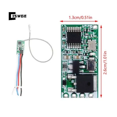 CISWGE Rơle Mini 433MHz RF 1CH Không Dây Điều Khiển Từ Xa - Bộ Đèn LED 3.6‑24V 9