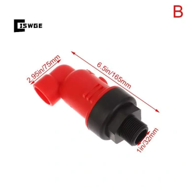 CISWGE Van xả tự động nhựa 3/4 1 1.5 inch - Phụ kiện van khí nạp sợi nhựa, chỉ 107k 10