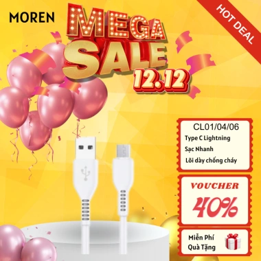 CITIJUNGLE Cáp Sạc Nhanh USB sang Type C và Lightning - Chính Hãng, Giá 16.000 VND