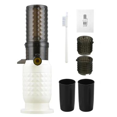 CkeyiN Máy ép chậm 0.6L 300W JB012W - Lọc kép, làm kem, ép trái cây, kiệt bã, rãnh lọc, giảm giá mạnh 10