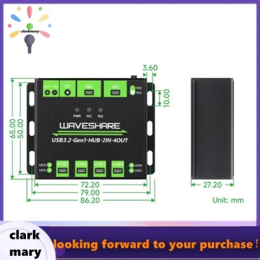 Clarkary Waveshare Hub USB3.2 Gen1 4 cổng 2IN-4OUT, chuyển mạch ngẫu nhiên, bảo vệ đa mạch, 5Gbps - 1.047.200₫ 9 Clarkary Waveshare Hub USB3.2 Gen1 4 cổng 2IN-4OUT, chuyển mạch ngẫu nhiên, bảo vệ đa mạch, 5Gbps - 1.047.200₫ 9