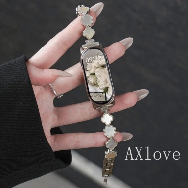 Clover Fritillaria Dây Đeo NFC Kim Loại Cho Xiaomi Mi Band 9/8/7 - Thép Không Gỉ, Giá 148.500₫