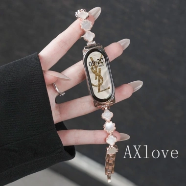 Clover Fritillaria Dây Đeo NFC Kim Loại Cho Xiaomi Mi Band 9/8/7 - Thép Không Gỉ, Giá 148.500₫