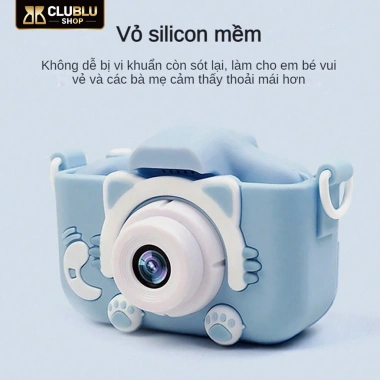 CLUBLU Máy Ảnh Kỹ Thuật Số Mini Mèo Camera-007 Cute Chụp Ảnh Quay Video Game Cho Bé Chống Sốc Giá 236.000 VND 3