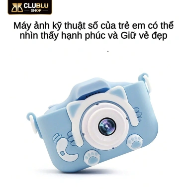 CLUBLU Máy Ảnh Kỹ Thuật Số Mini Mèo Camera-007 Cute Chụp Ảnh Quay Video Game Cho Bé Chống Sốc Giá 236.000 VND 4