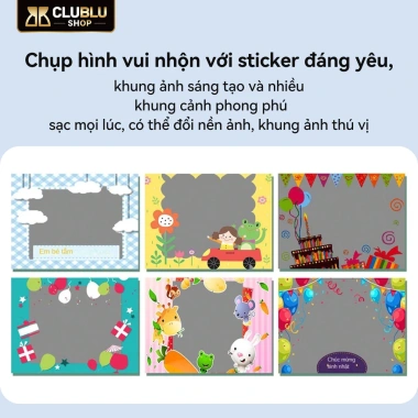 CLUBLU Máy Ảnh Kỹ Thuật Số Mini Mèo Camera-007 Cute Chụp Ảnh Quay Video Game Cho Bé Chống Sốc Giá 236.000 VND 7