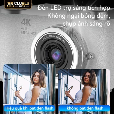 CLUBLU Máy Ảnh Mini LK-007 Selfie 48MP HD 720P Đèn LED cho Học Sinh, Giá 440.000₫ 3